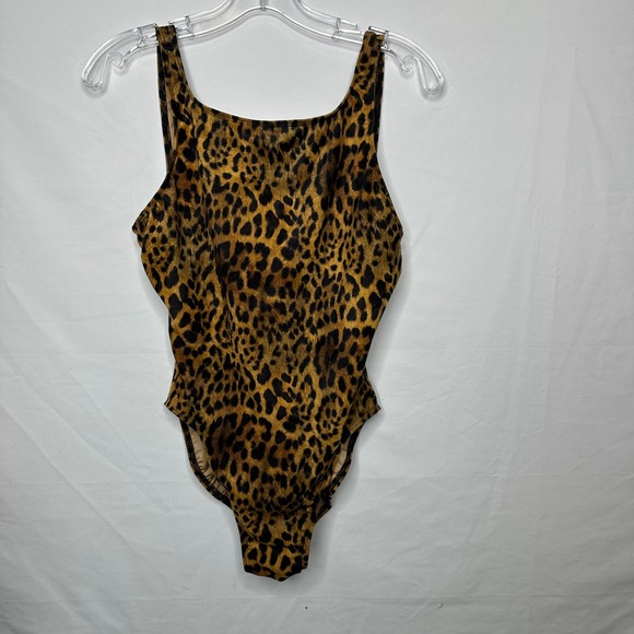 Jones New York Other - Jones New York Womens Leopard Print One Piece Swimsuit Size 14 Brown 48897